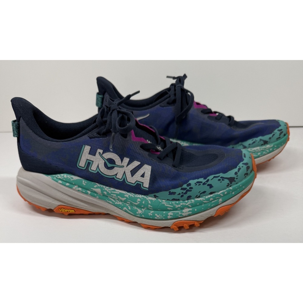 Hoka One One Speedgoat 6 Women's Size 9.5B Running Shoes Varsity Navy Meteor